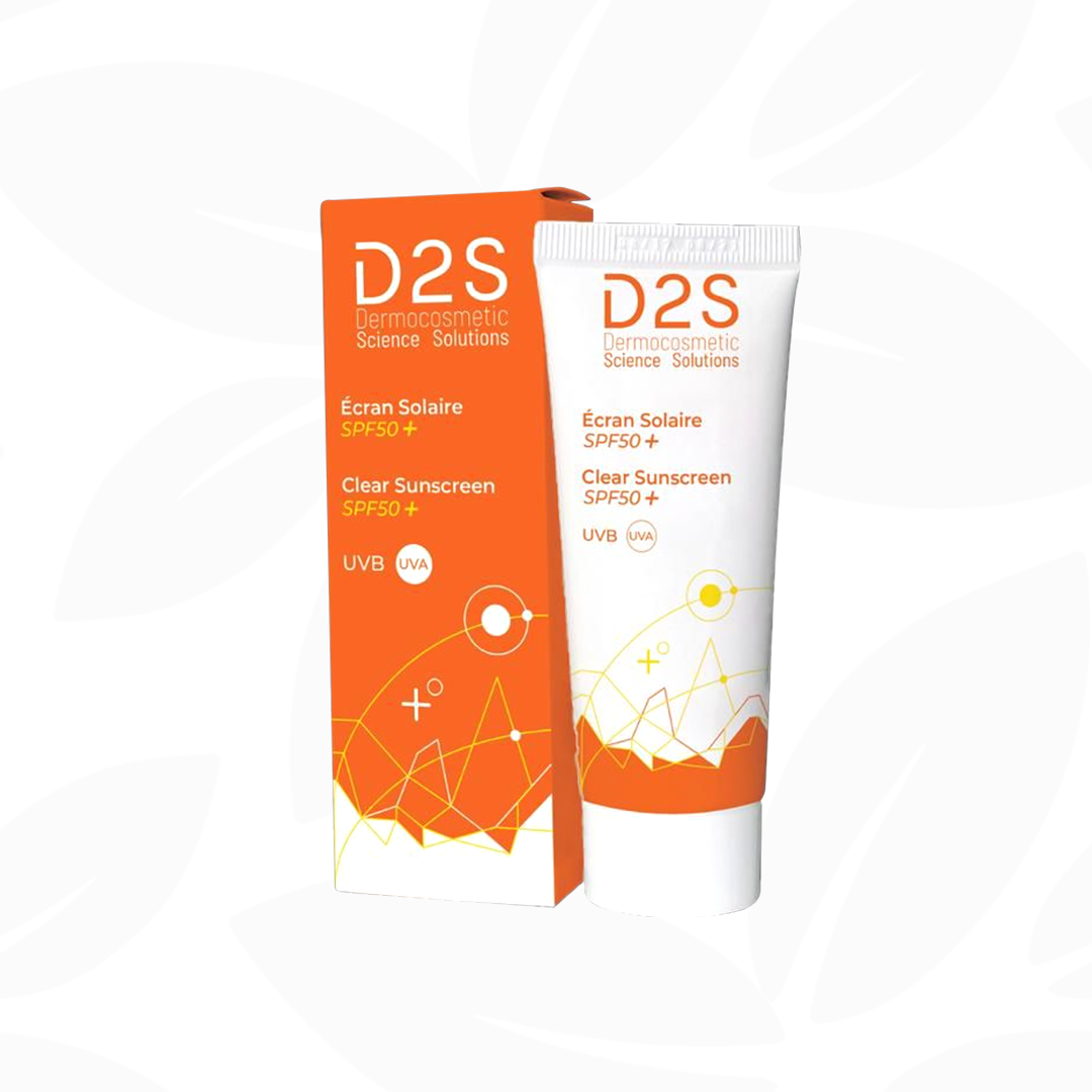 دي تو اس كريم واقي الشمس الشفاف 50 مل SPF 50+ – D2S